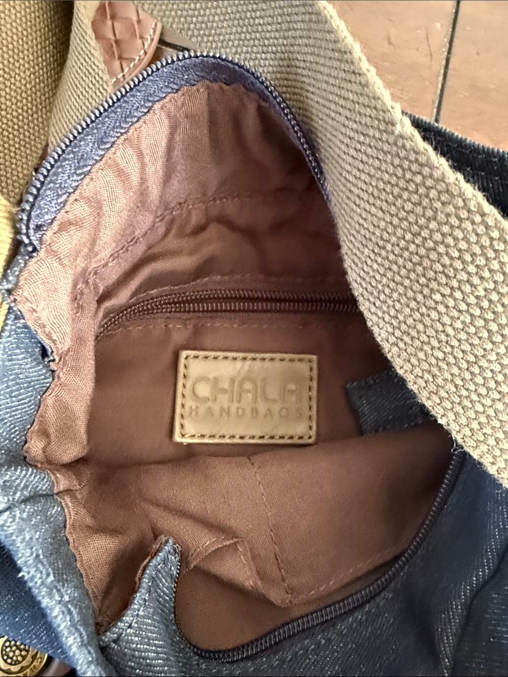 Chala Purse Demin Canvas Bag - Picture 4 of 4
